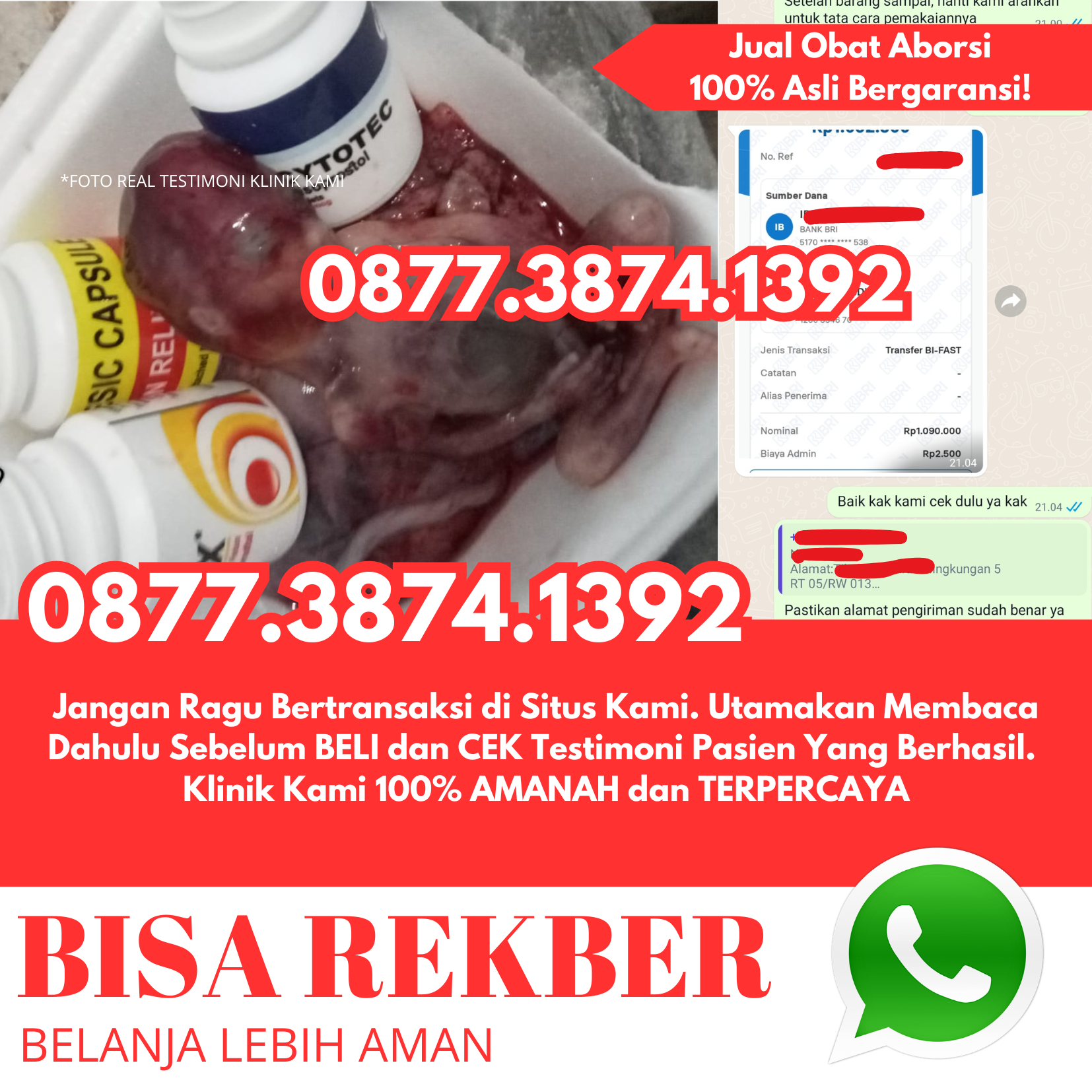 Wa[087738741392] Jual Obat Aborsi Cytotec | Obat Penggugur Kandungan Asli Di Nganjuk 